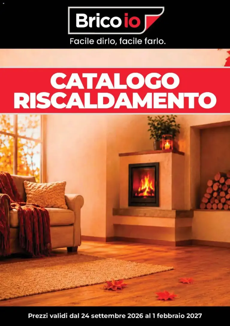 Brico io volantino Riscaldamento dal 24/09/2026
