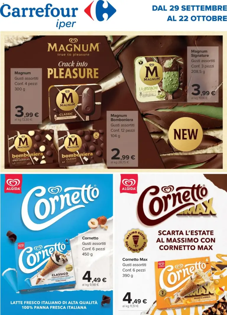 Carrefour volantino Iper Speciale Unilever dal 29/09/2026