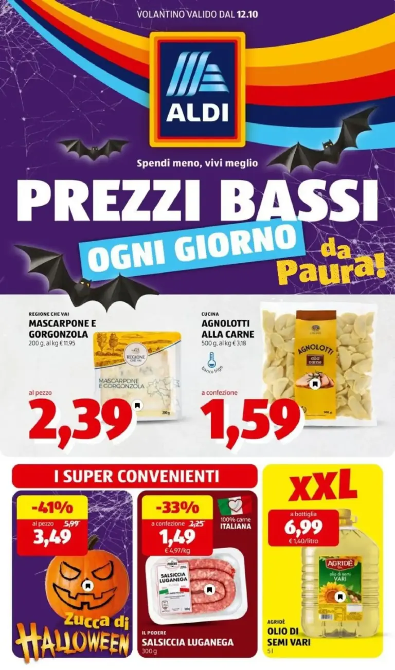 Aldi volantino dal 12/10/2026
