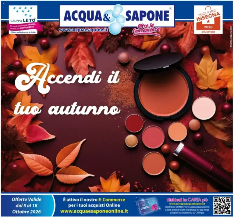 Acqua e Sapone volantino n.21 dal 05/10/2026