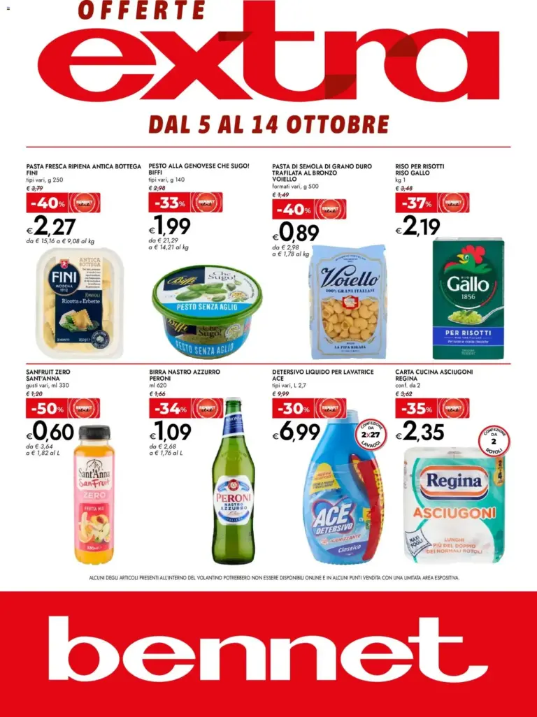 bennet volantino Extra dal 05/10/2026