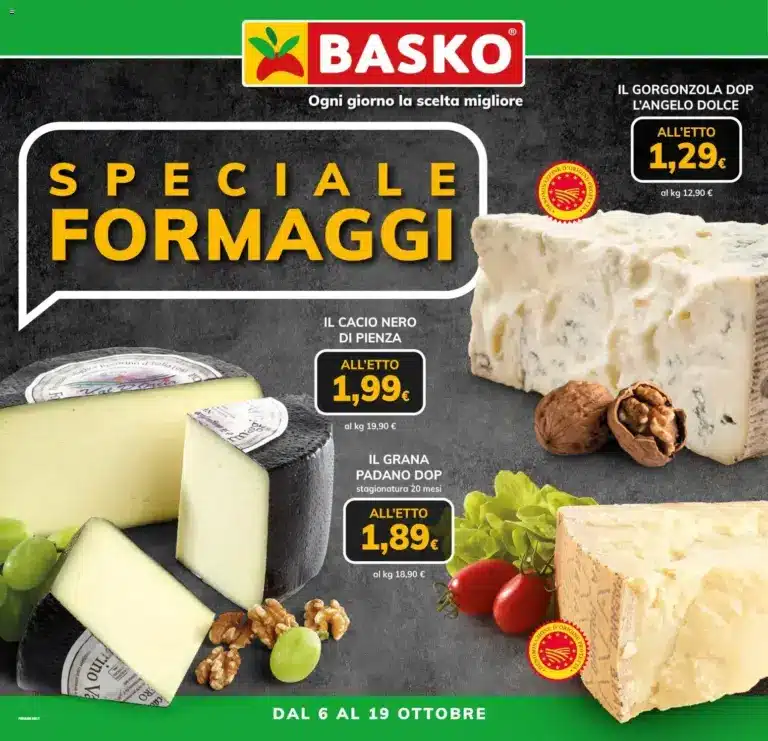 Basko volantino Speciale Formaggi dal 06/10/2026