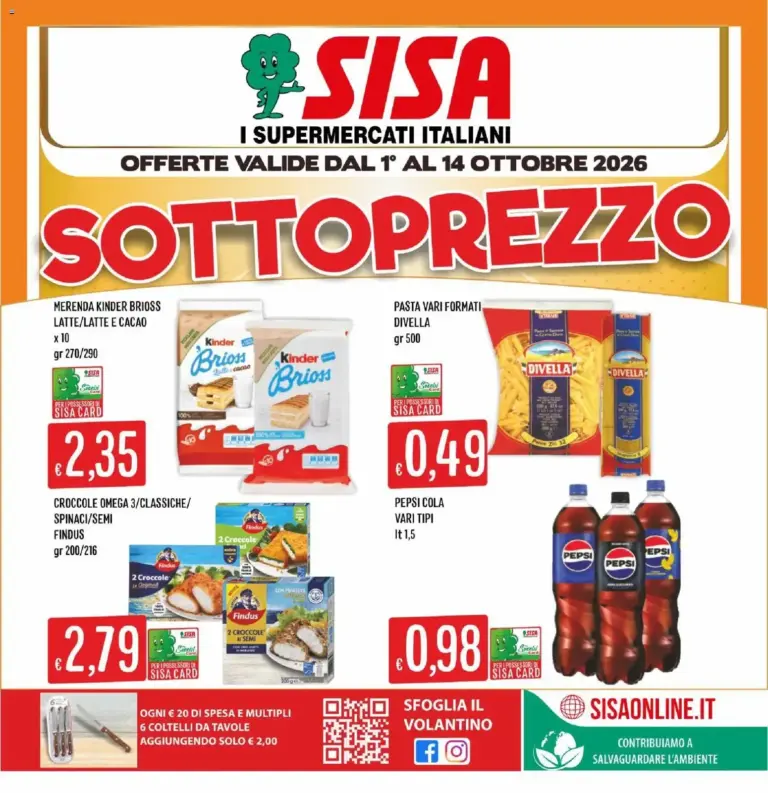SISA volantino Calabria dal 01/10/2026
