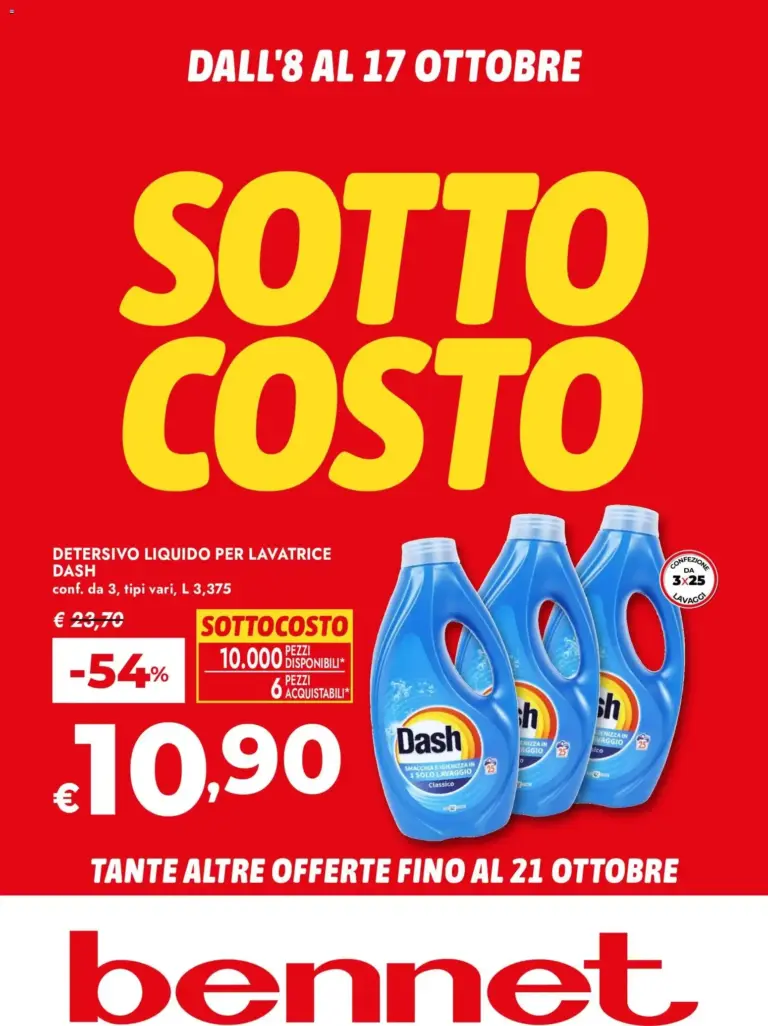 bennet volantino dal 08/10/2026