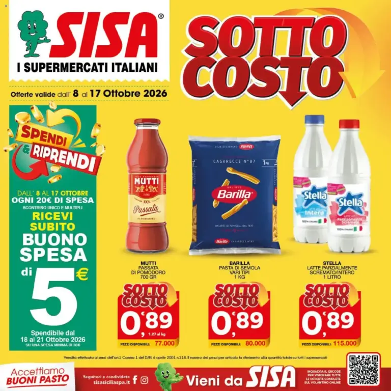 SISA volantino dal 08/10/2026