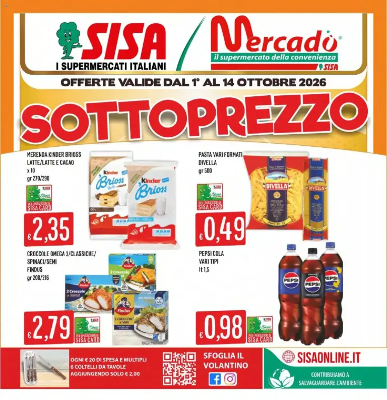 SISA volantino Mercadò dal 01/10/2026