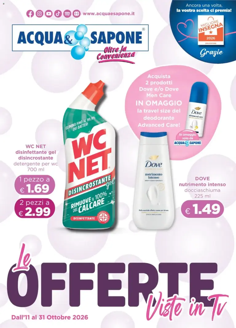 Acqua e Sapone volantino dal 11/10/2026