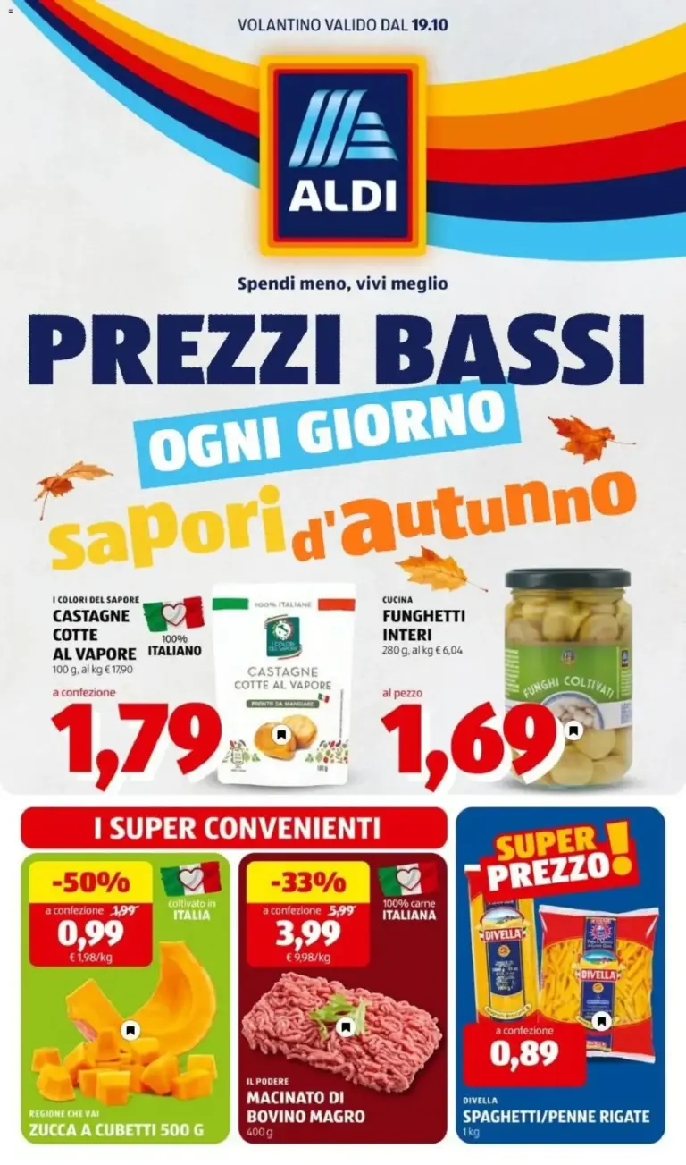 Aldi volantino dal 19/10/2026