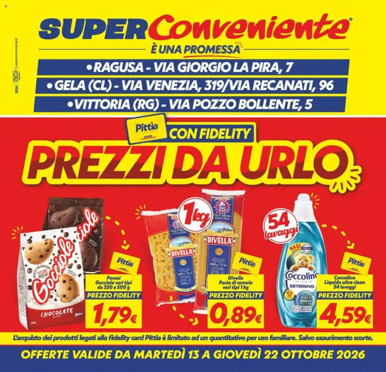 SuperConveniente volantino Gela, Vittoria dal 13/10/2026