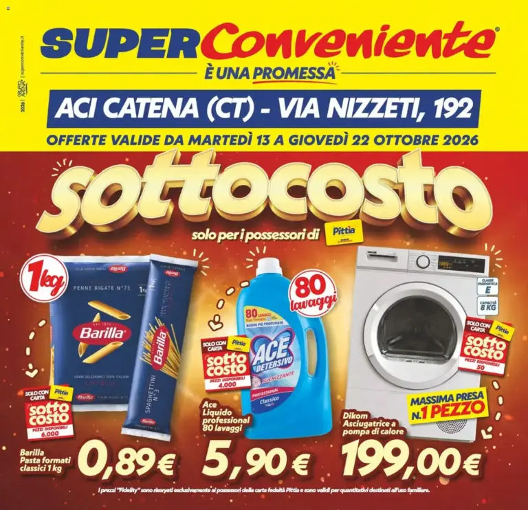 SuperConveniente volantino Aci Catena dal 13/10/2026