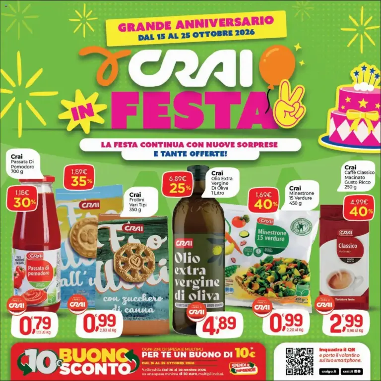 CRAI volantino dal 15/10/2026