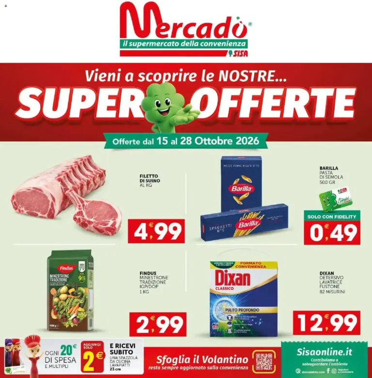 SISA volantino Mercadò dal 15/10/2026