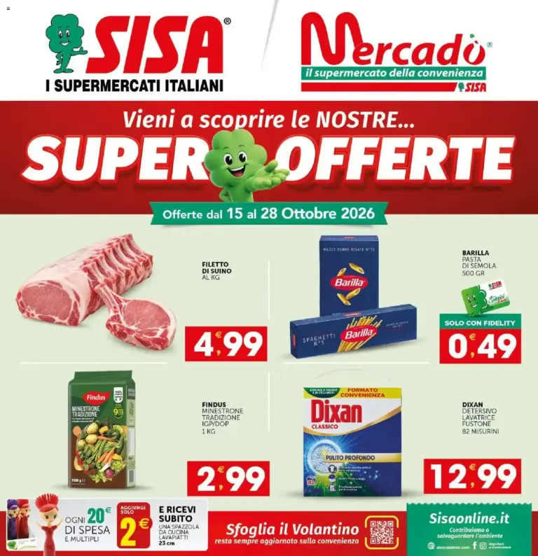 SISA volantino Mercadò I dal 15/10/2026