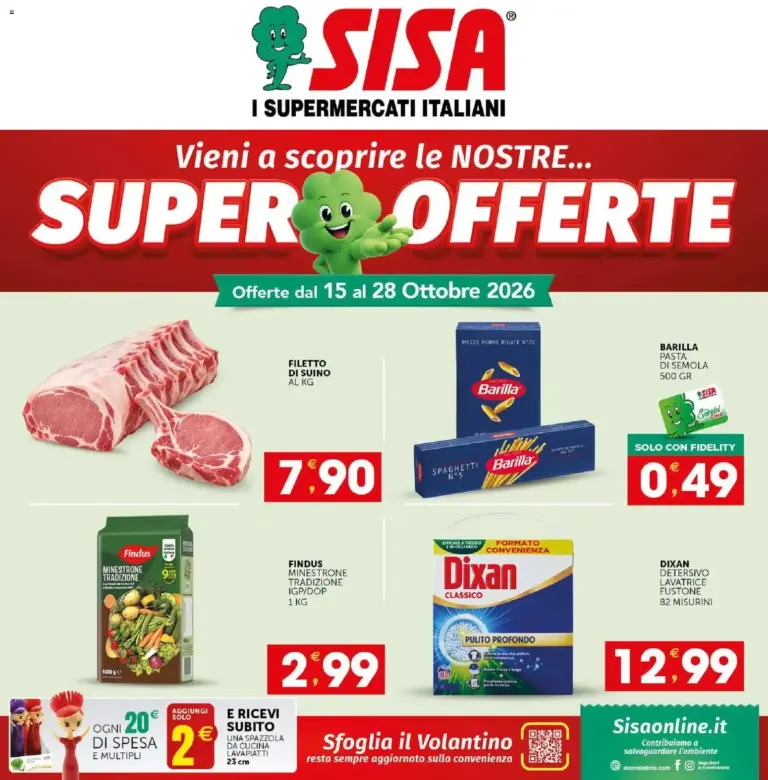 SISA volantino Calabria dal 15/10/2026