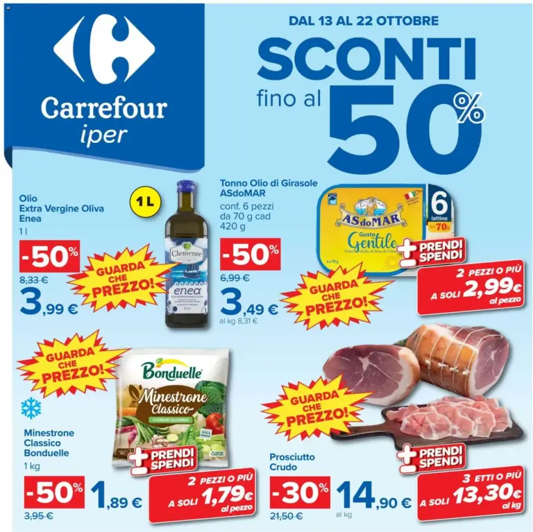 Carrefour volantino Iper dal 13/10/2026