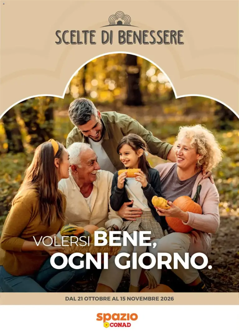 Spazio Conad volantino Scelte di Benessere dal 21/10/2026