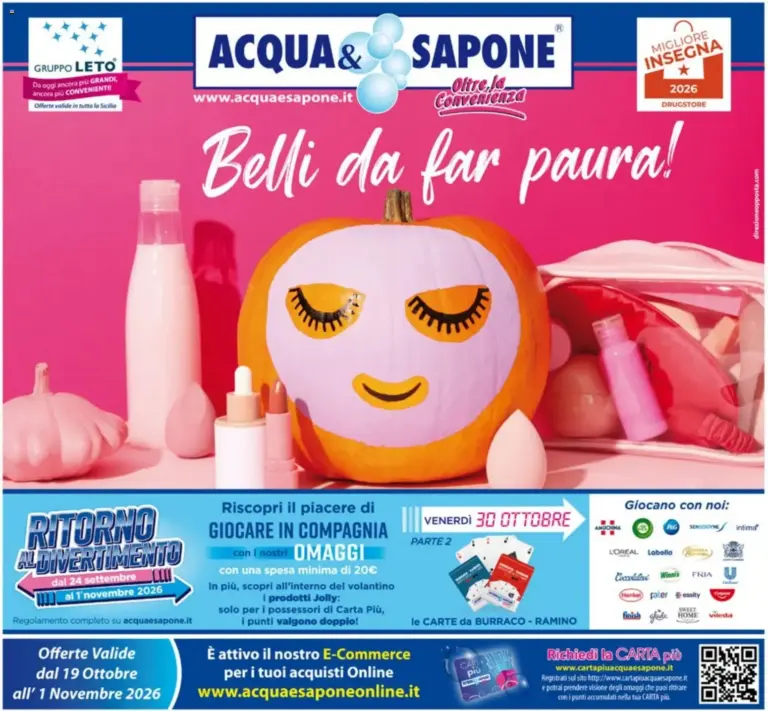 Acqua e Sapone volantino n.22 dal 19/10/2026