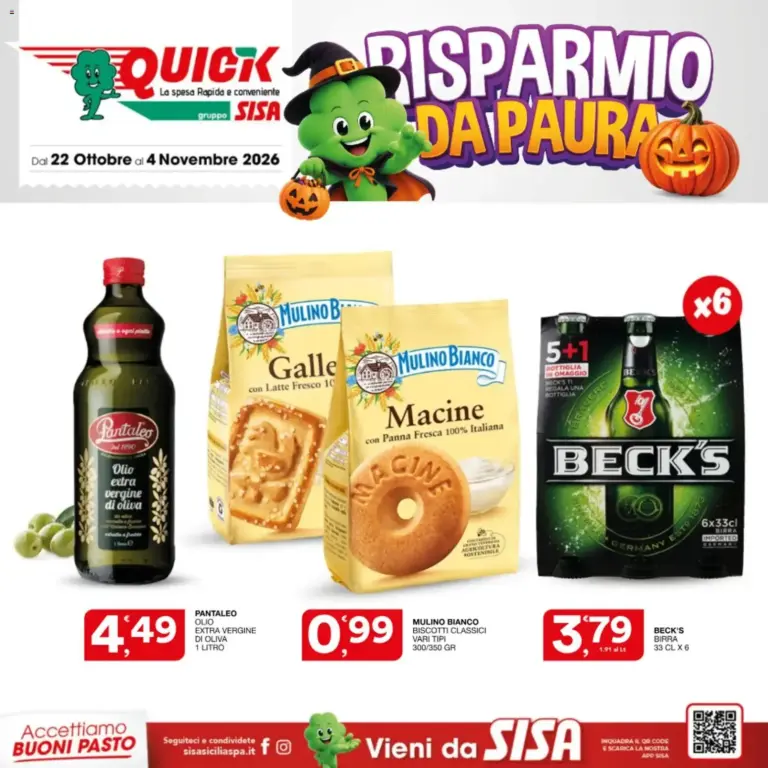 SISA volantino Quick dal 22/10/2026