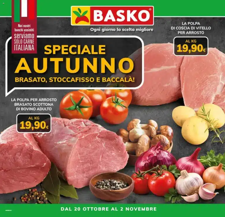 Basko volantino Speciale Autunno dal 20/10/2026
